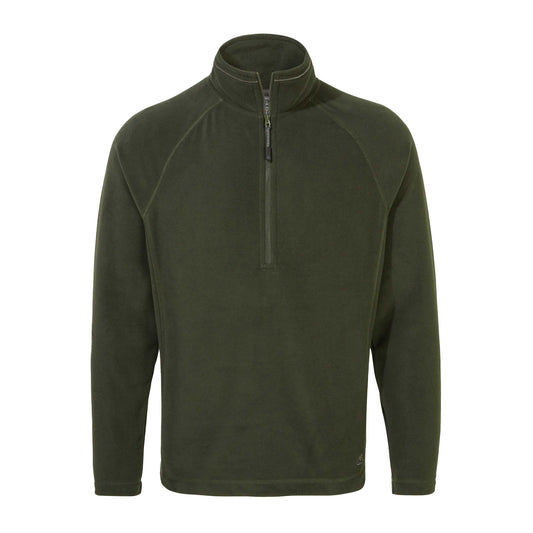 Dark Cedar Green - Front - Craghoppers Mens Expert Corey 200 Half Zip Fleece Top