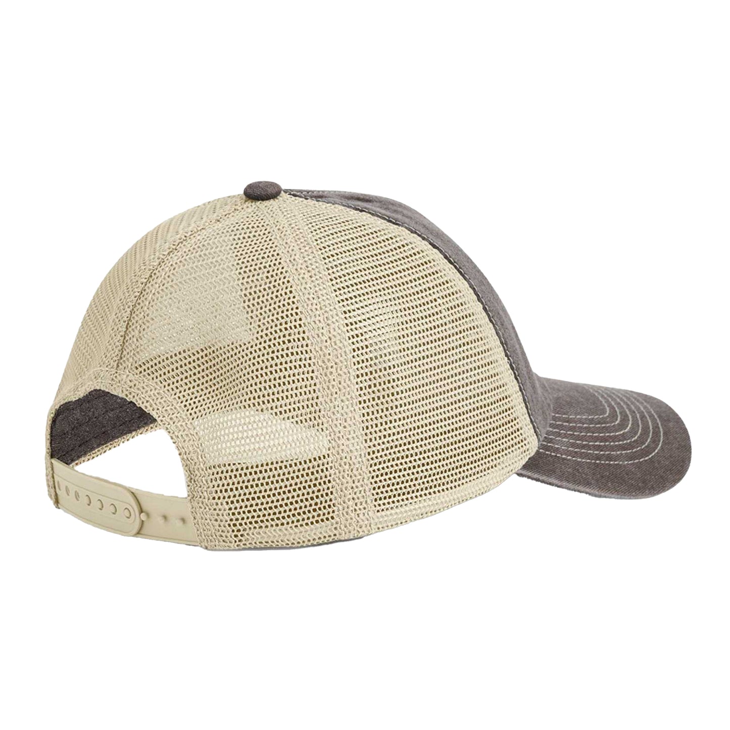Vintage Brown-Stone - Back - Beechfield Unisex Adult Vintage 6 Panel Trucker Cap
