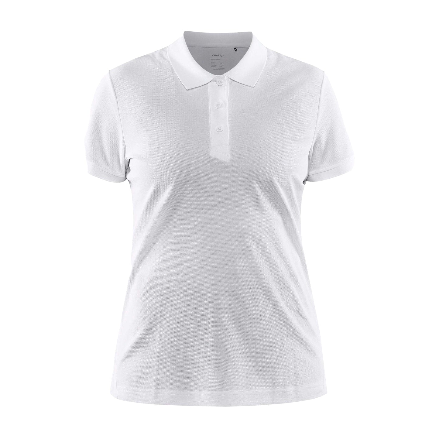 White - Front - Craft Womens-Ladies Core Unify Polo Shirt