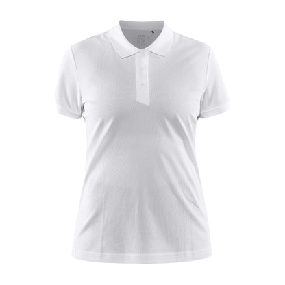 White - Front - Craft Womens-Ladies Core Unify Polo Shirt