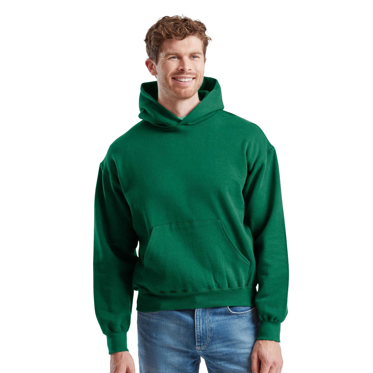 College Green - Lifestyle - Fruit of the Loom Mens Supercotton Hoodie