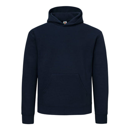 Deep Navy - Front - Fruit of the Loom Mens Supercotton Hoodie