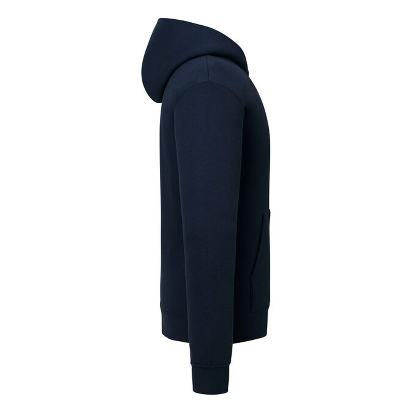 Deep Navy - Side - Fruit of the Loom Mens Supercotton Hoodie