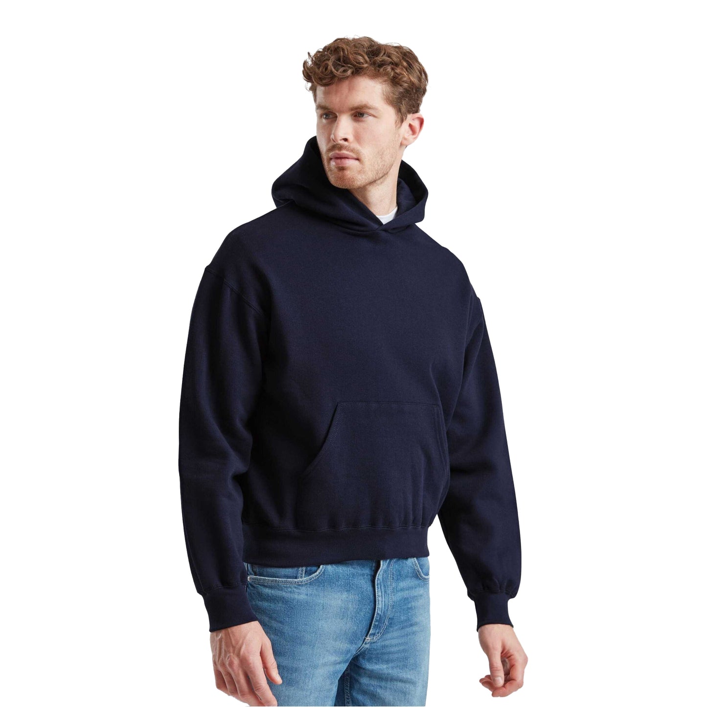 Deep Navy - Lifestyle - Fruit of the Loom Mens Supercotton Hoodie