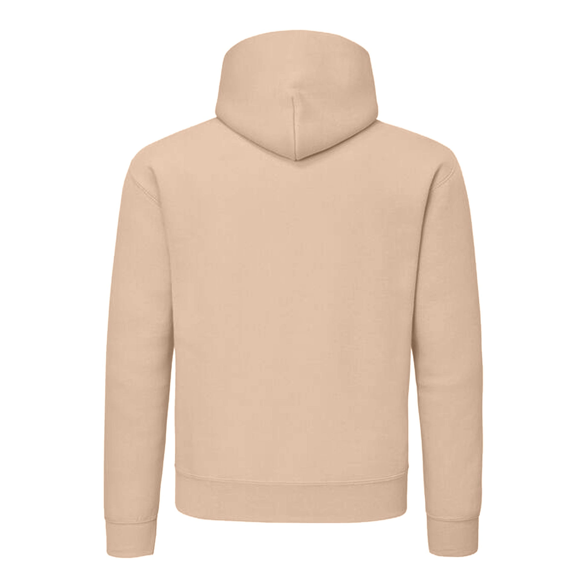 Desert Sand - Back - Fruit of the Loom Mens Supercotton Hoodie