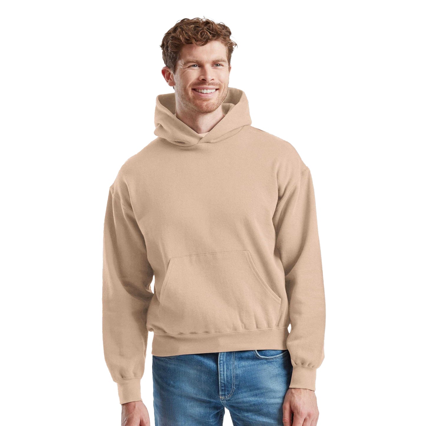 Desert Sand - Lifestyle - Fruit of the Loom Mens Supercotton Hoodie