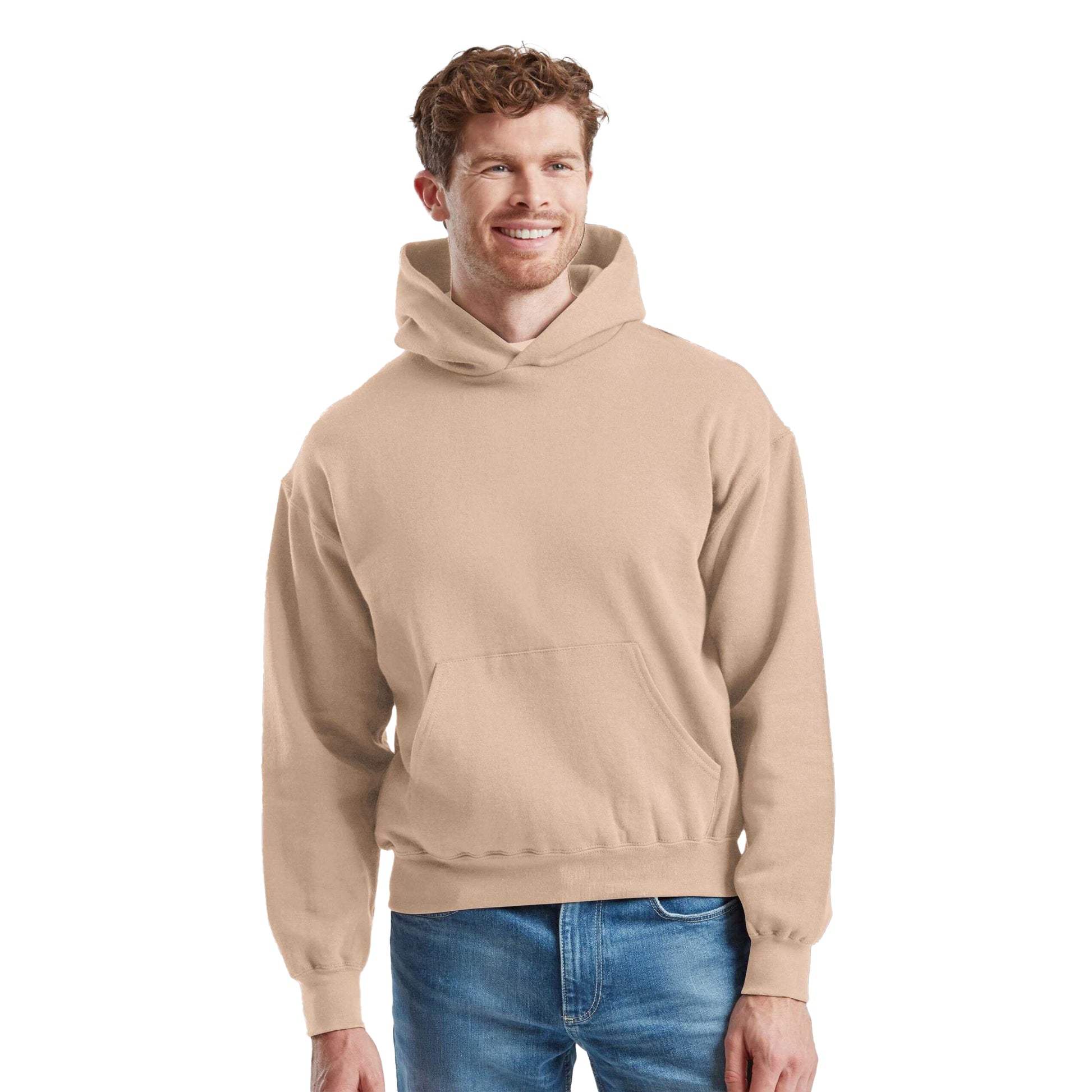 Desert Sand - Lifestyle - Fruit of the Loom Mens Supercotton Hoodie