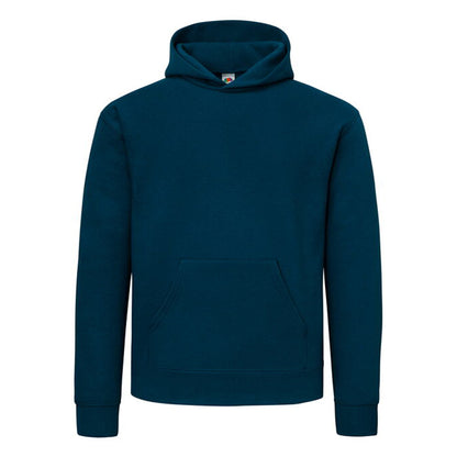 Mountain Blue - Front - Fruit of the Loom Mens Supercotton Hoodie