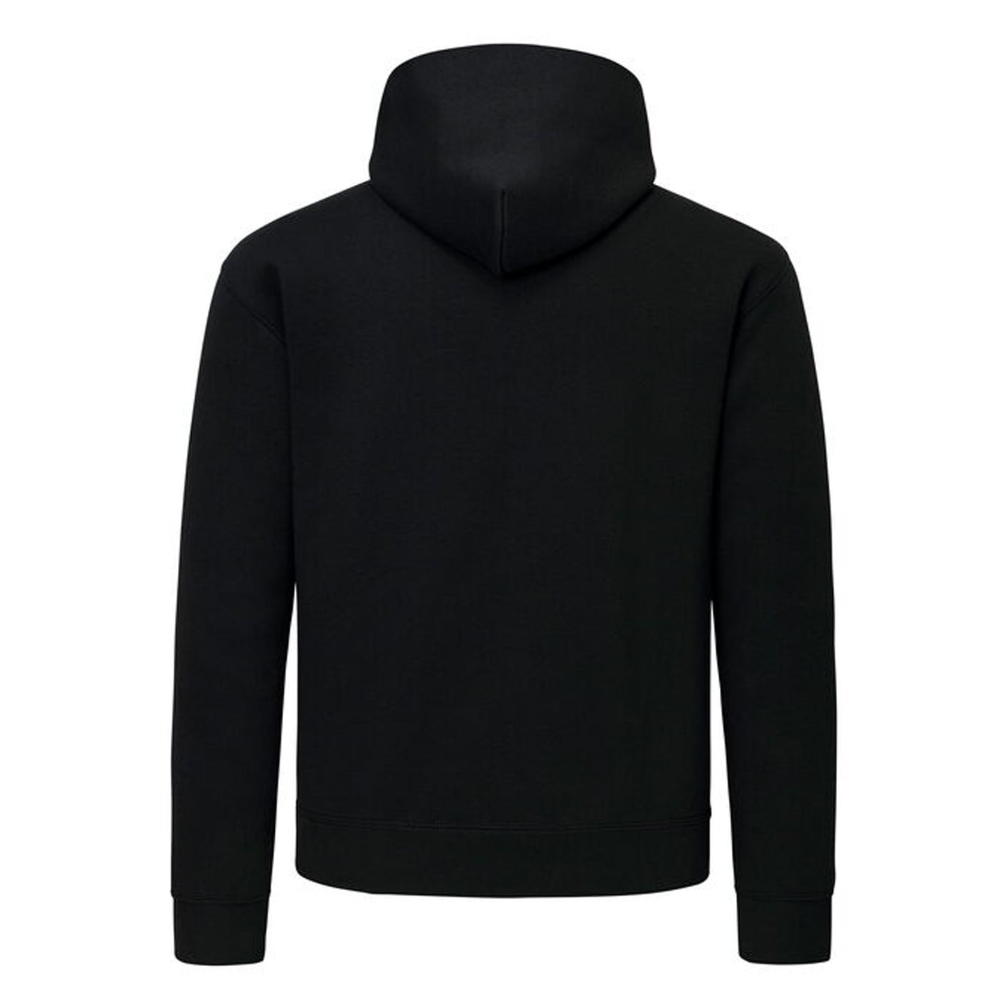 Black - Back - Fruit of the Loom Mens Supercotton Hoodie