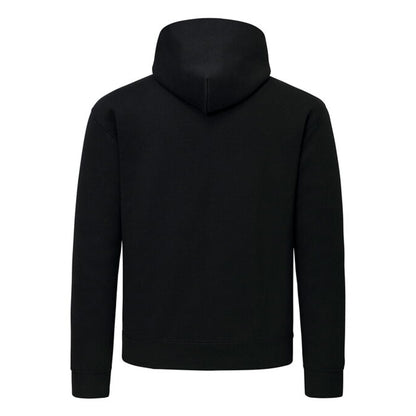 Black - Back - Fruit of the Loom Mens Supercotton Hoodie