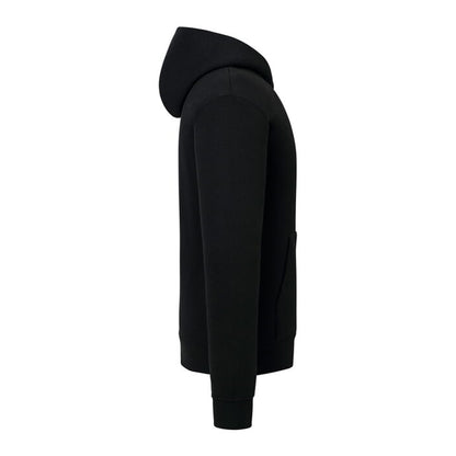 Black - Side - Fruit of the Loom Mens Supercotton Hoodie