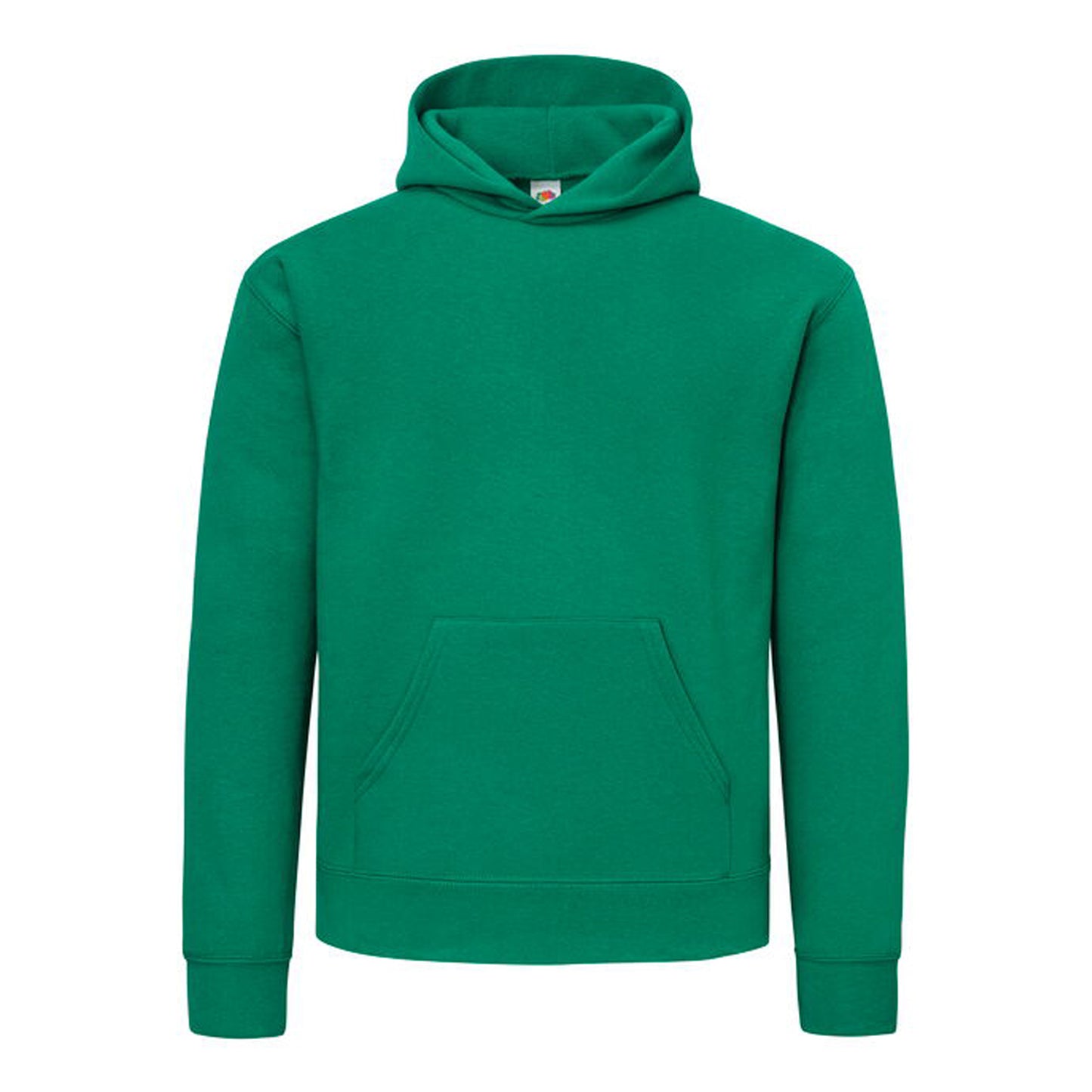 College Green - Front - Fruit of the Loom Mens Supercotton Hoodie