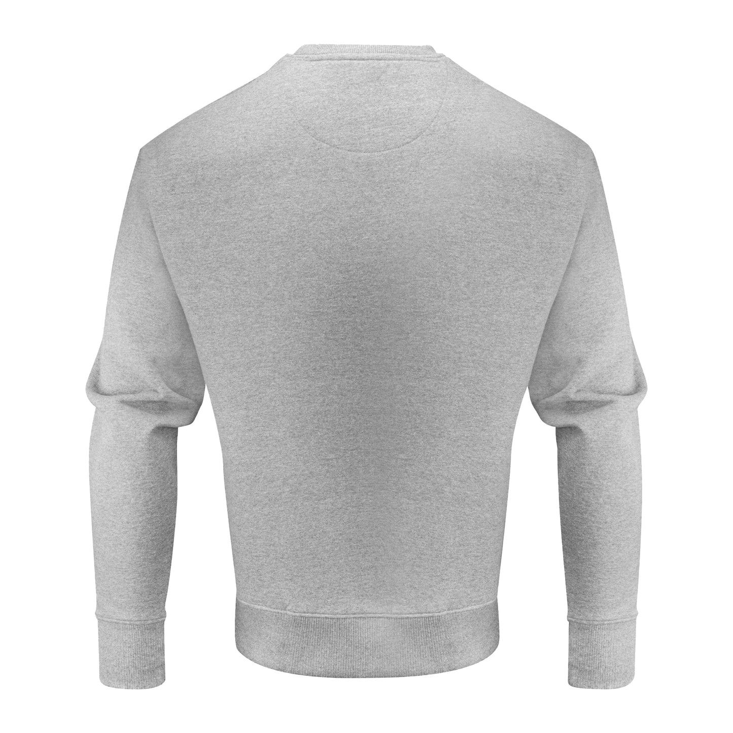 Grey Melange - Back - James Harvest Unisex Adult Hopedale Crew Neck Sweatshirt