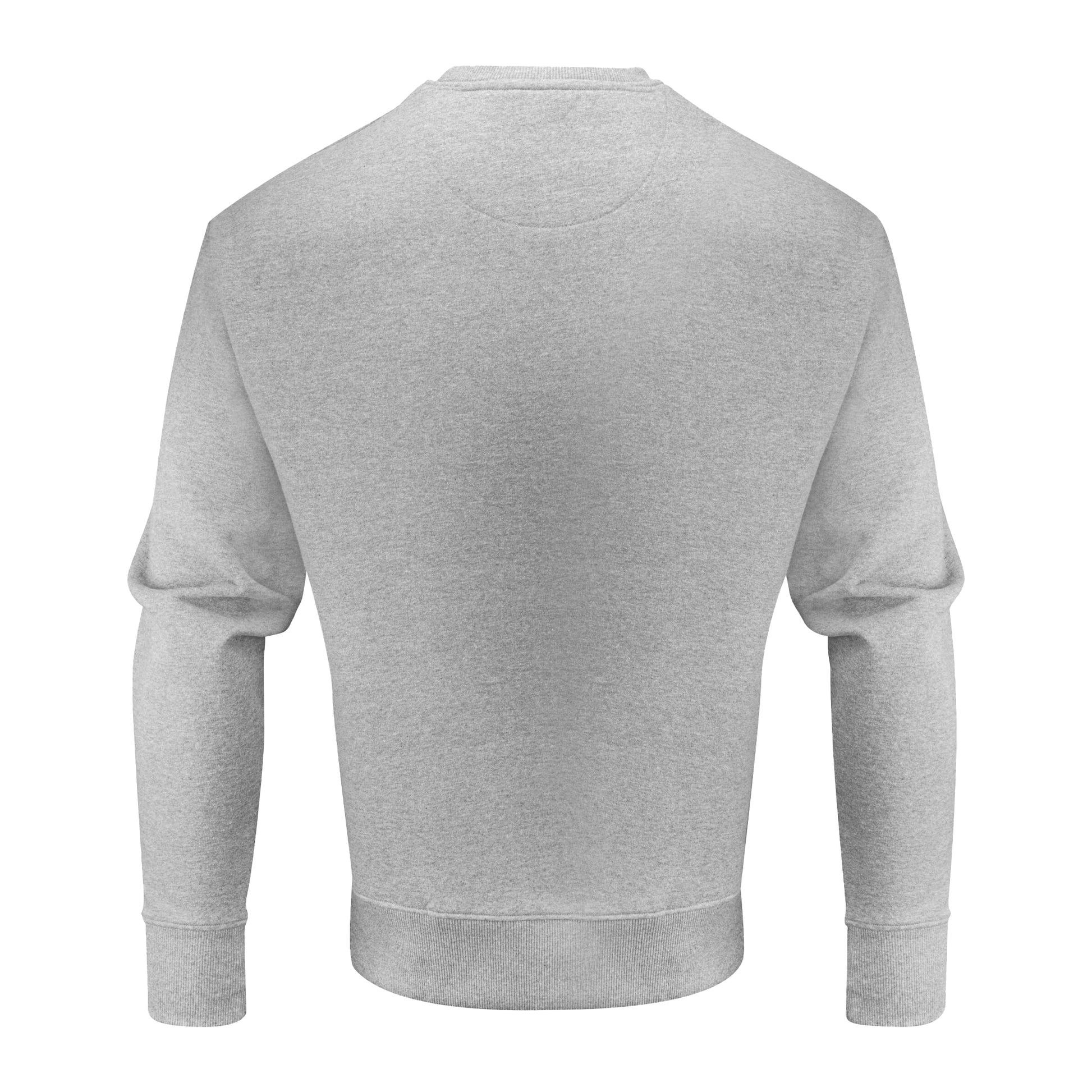 Grey Melange - Back - James Harvest Unisex Adult Hopedale Crew Neck Sweatshirt