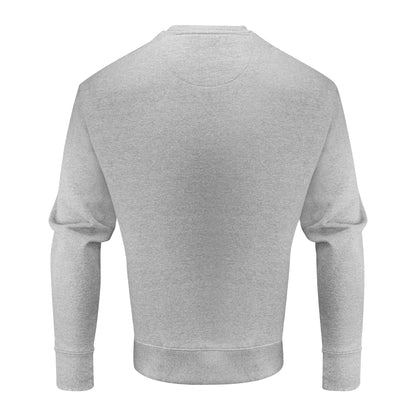 Grey Melange - Back - James Harvest Unisex Adult Hopedale Crew Neck Sweatshirt