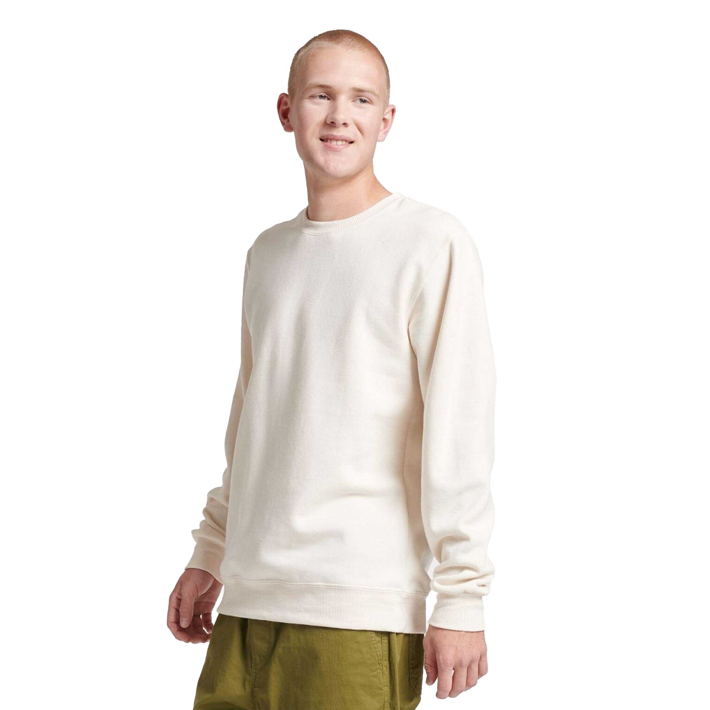 Sweet Cream Heather - Front - Jerzees Unisex Adult Eco Premium Sweatshirt