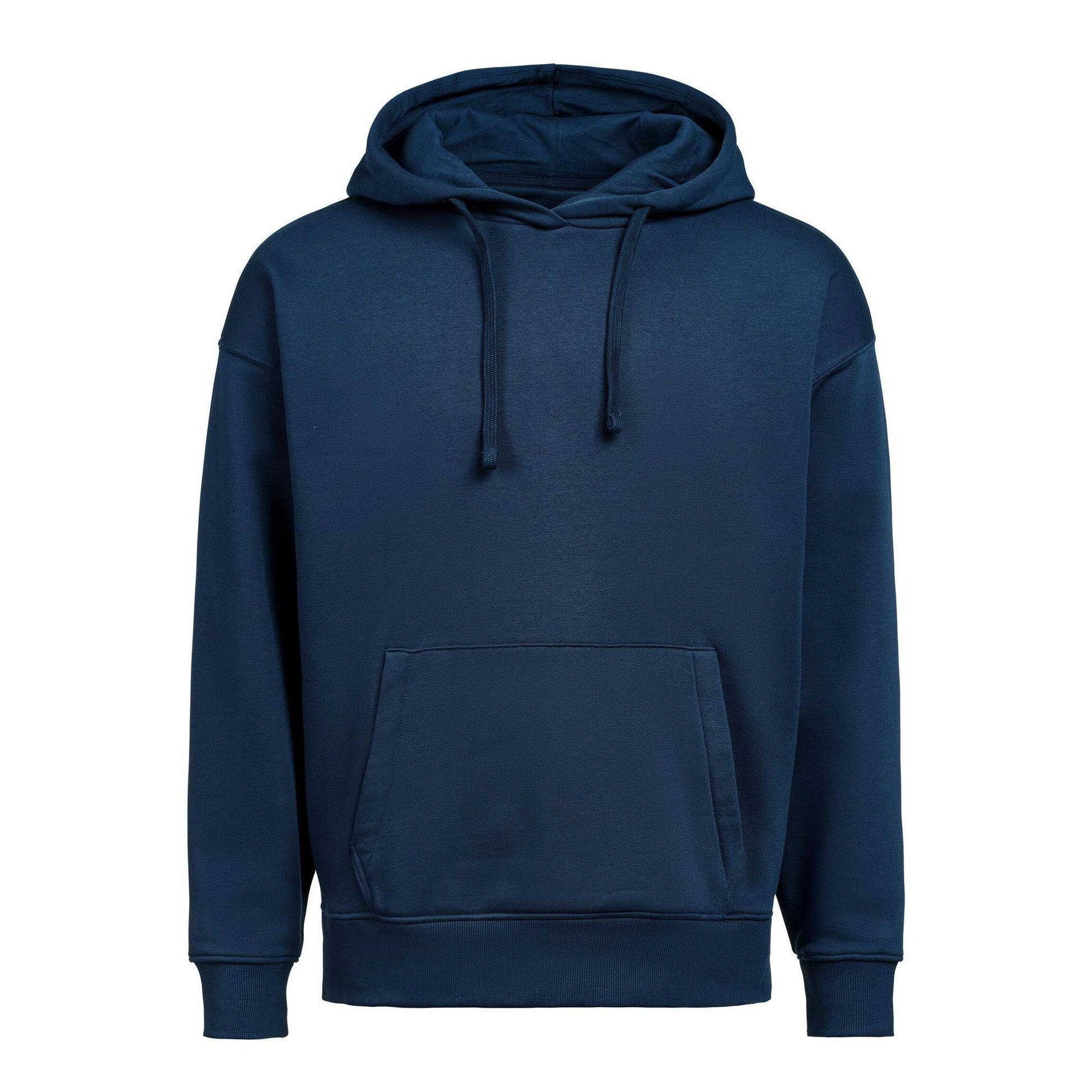 Navy - Front - Untagged Movement Unisex Adult Loose Fit Hoodie
