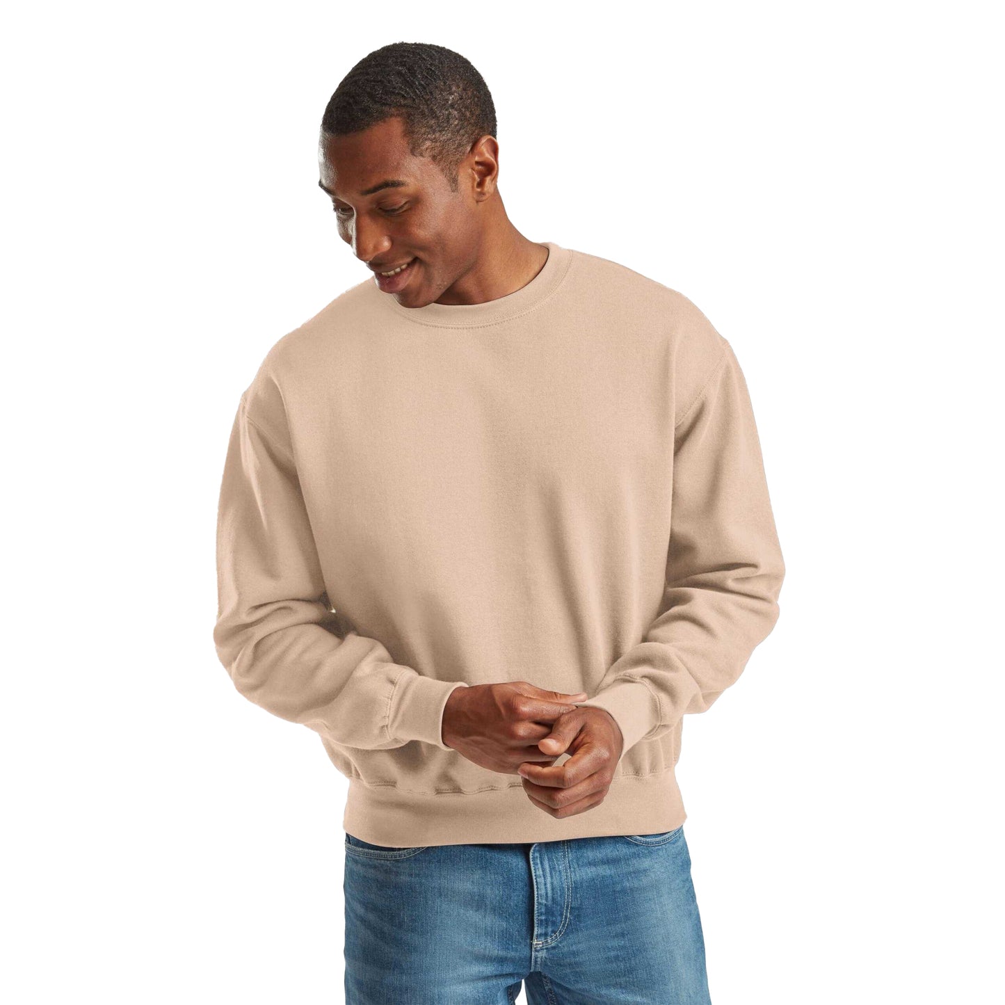 Desert Sand - Lifestyle - Fruit of the Loom Unisex Adult Supercotton Sweatshirt