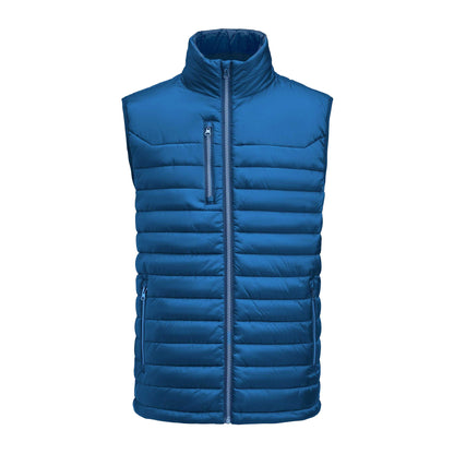 Blue - Front - James Harvest Mens Meadows Gilet