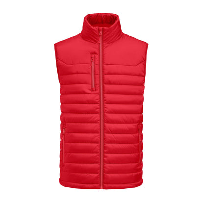 Red - Front - James Harvest Mens Meadows Gilet