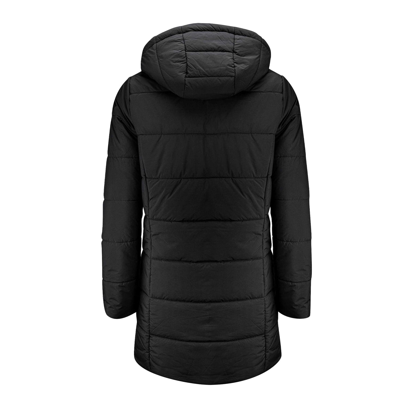 Black - Back - James Harvest Womens-Ladies Nordmont Long Jacket