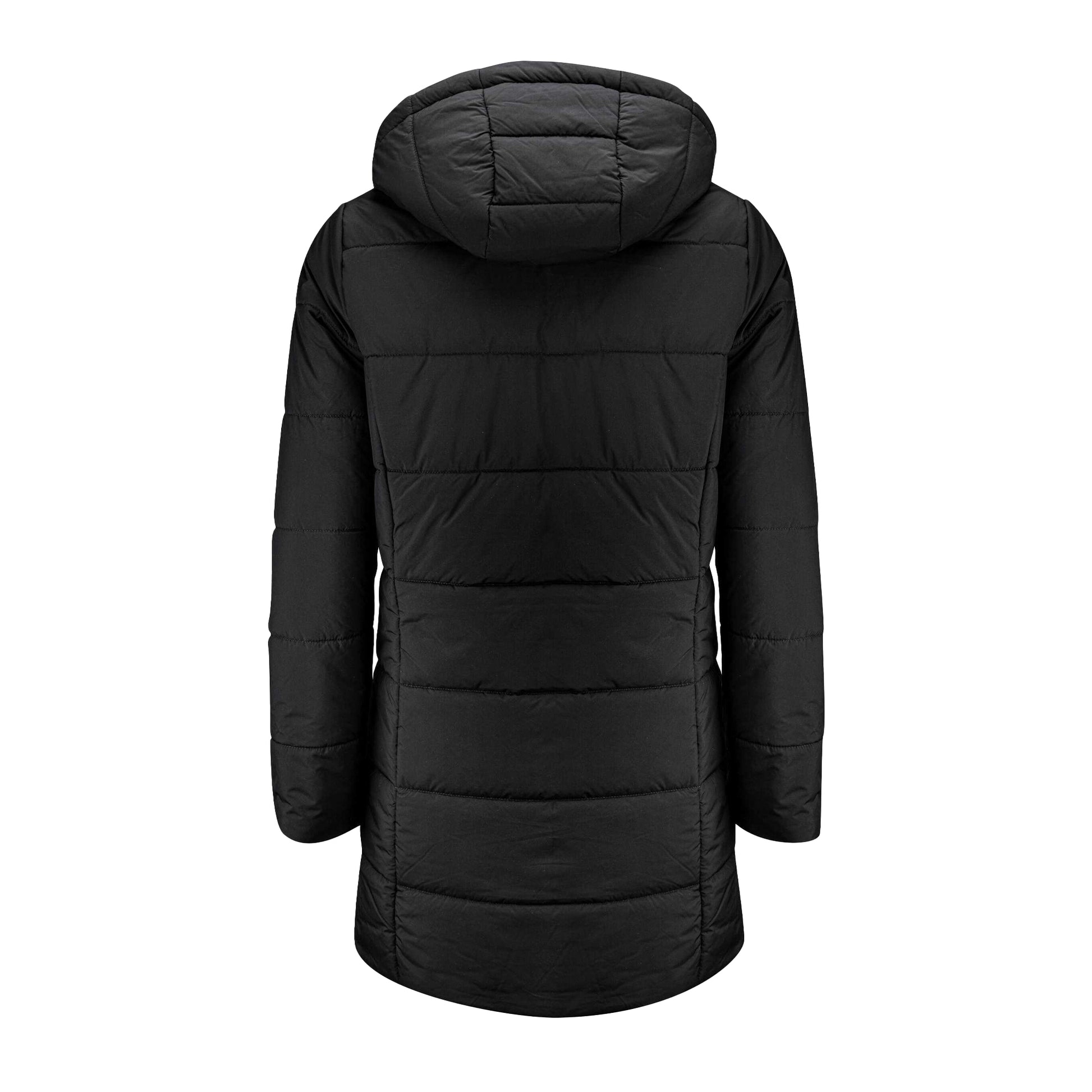 Black - Back - James Harvest Womens-Ladies Nordmont Long Jacket