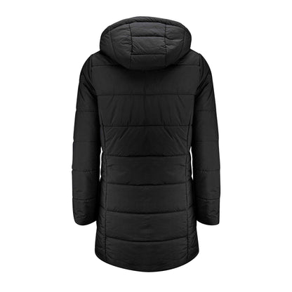 Black - Back - James Harvest Womens-Ladies Nordmont Long Jacket