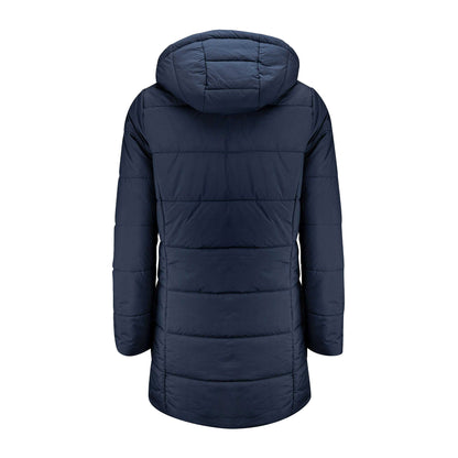 Navy - Back - James Harvest Womens-Ladies Nordmont Long Jacket