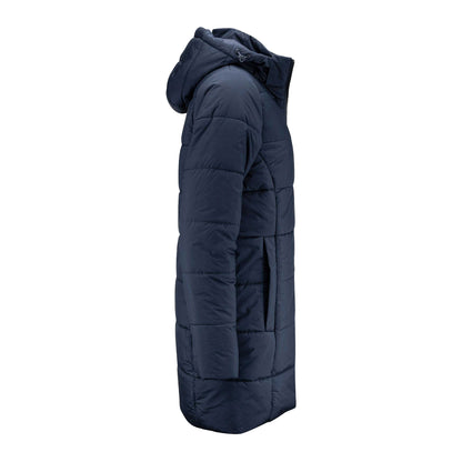 Navy - Side - James Harvest Womens-Ladies Nordmont Long Jacket