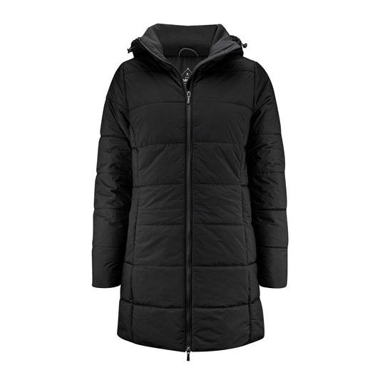 Black - Front - James Harvest Womens-Ladies Nordmont Long Jacket