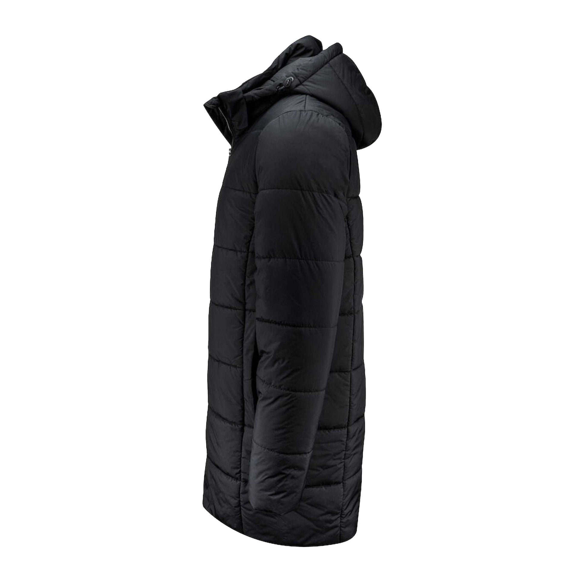 Black - Side - James Harvest Mens Nordmont Long Jacket