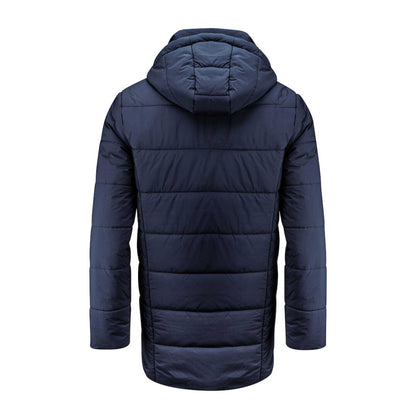 Navy - Back - James Harvest Mens Nordmont Long Jacket