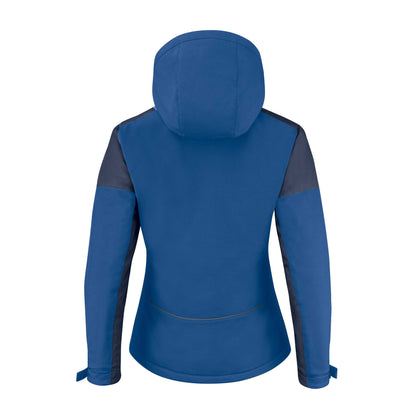Cobalt-Navy - Back - Printer Womens-Ladies Padded Soft Shell Jacket