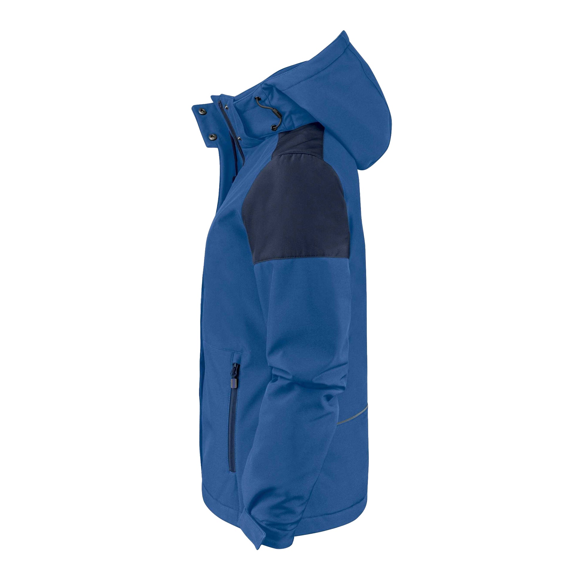 Cobalt-Navy - Side - Printer Womens-Ladies Padded Soft Shell Jacket