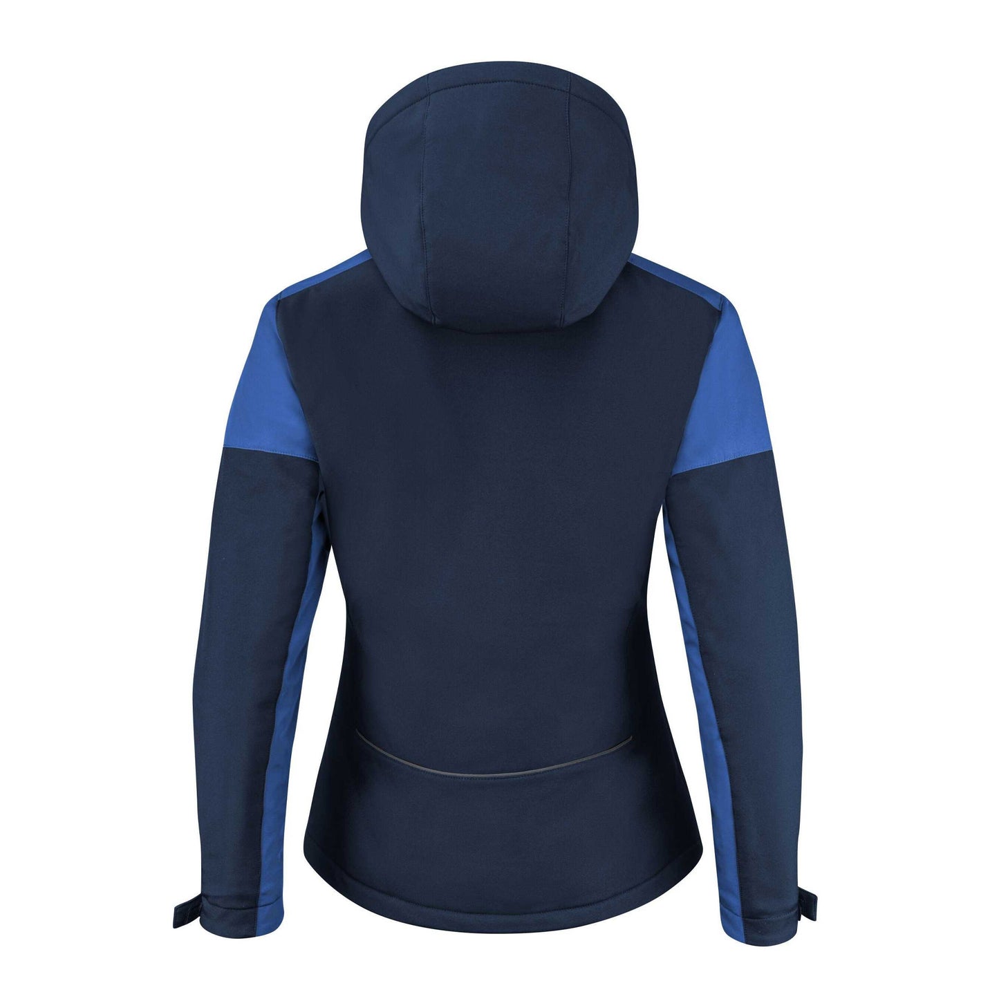 Navy-Cobalt - Back - Printer Womens-Ladies Padded Soft Shell Jacket
