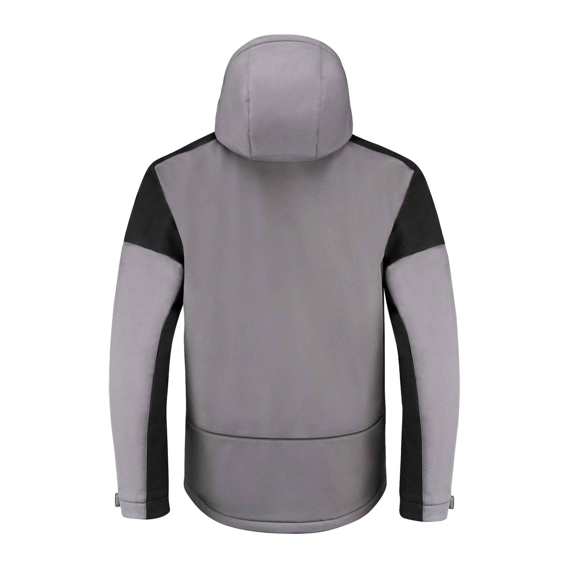 Anthracite-Black - Back - Printer Mens Padded Soft Shell Jacket