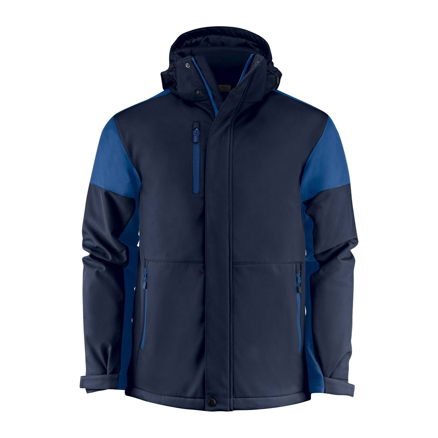 Navy-Cobalt - Front - Printer Mens Padded Soft Shell Jacket