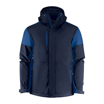 Navy-Cobalt - Front - Printer Mens Padded Soft Shell Jacket