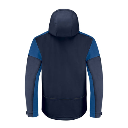 Navy-Cobalt - Back - Printer Mens Padded Soft Shell Jacket