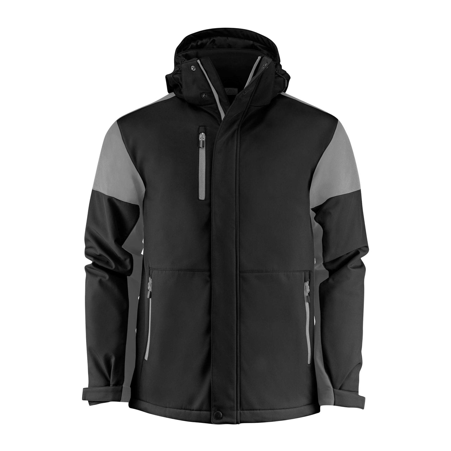 Black-Anthracite - Front - Printer Mens Padded Soft Shell Jacket