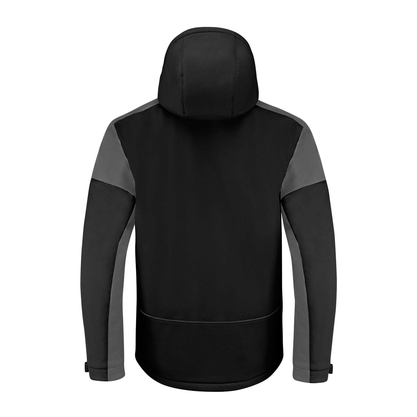 Black-Anthracite - Back - Printer Mens Padded Soft Shell Jacket