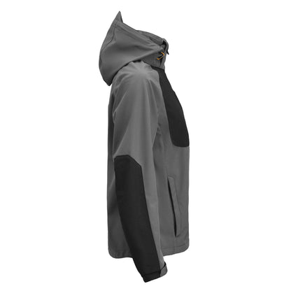 Dark Grey-Black - Side - Jobman Womens-Ladies Oxygen Soft Shell Jacket