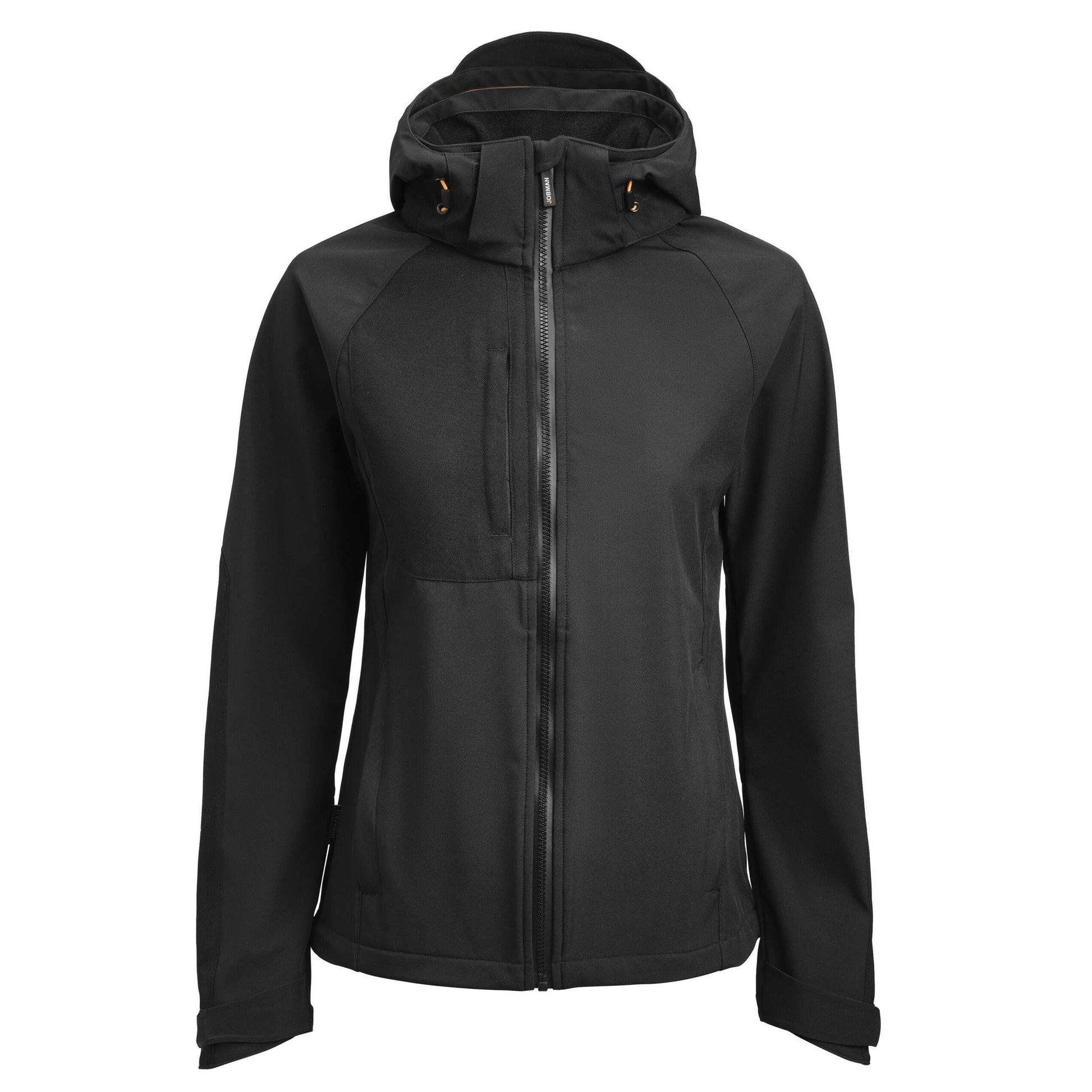 Black - Front - Jobman Womens-Ladies Oxygen Soft Shell Jacket