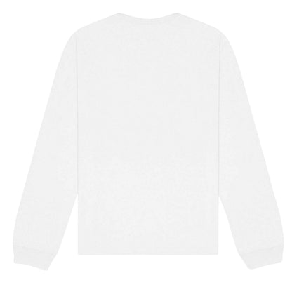 White - Back - Bella + Canvas Unisex Adult Heavy Long-Sleeved T-Shirt