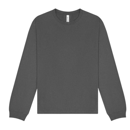 Asphalt - Front - Bella + Canvas Unisex Adult Heavy Long-Sleeved T-Shirt