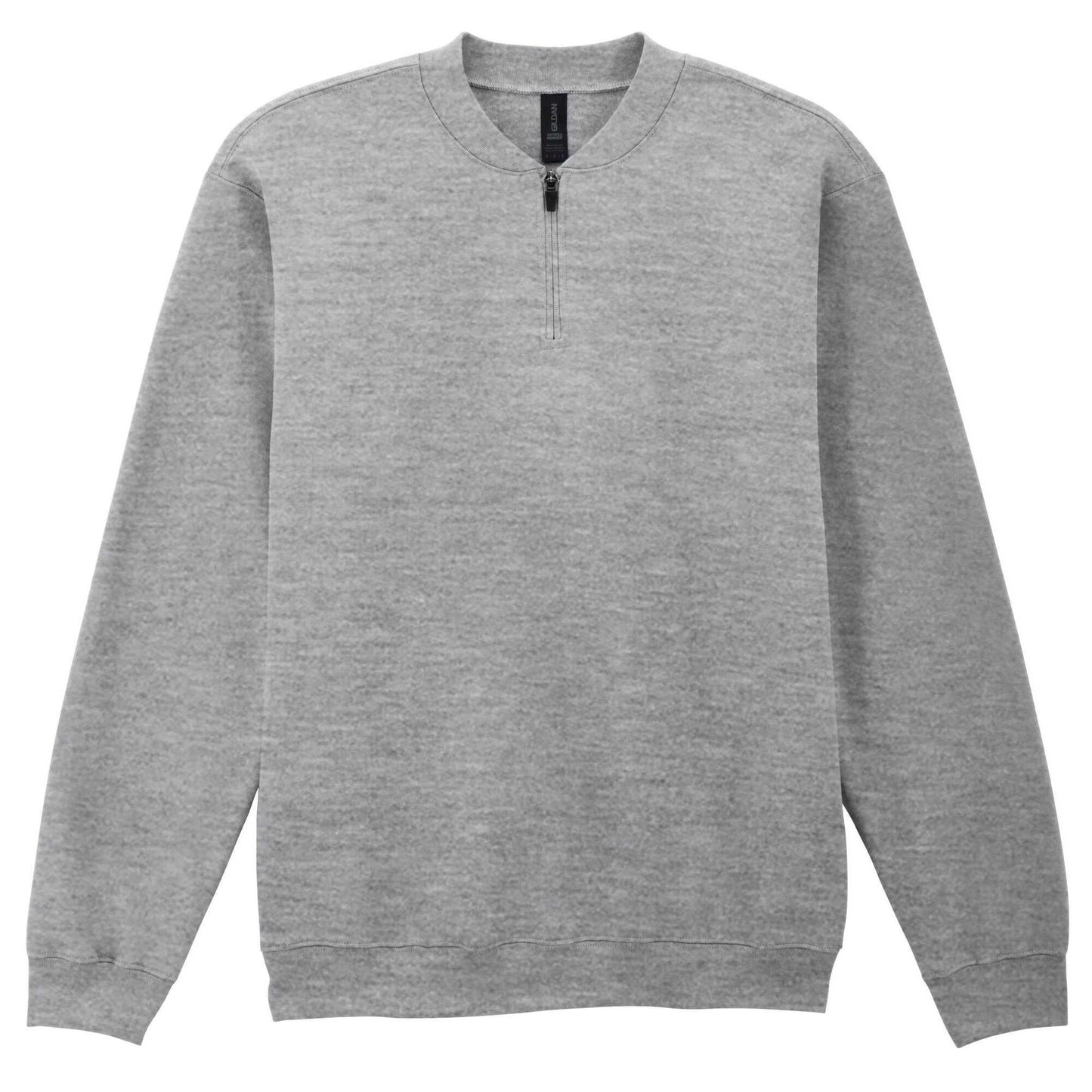Sport Grey - Front - Gildan Unisex Adult Softstyle Midweight Quarter Zip Sweatshirt