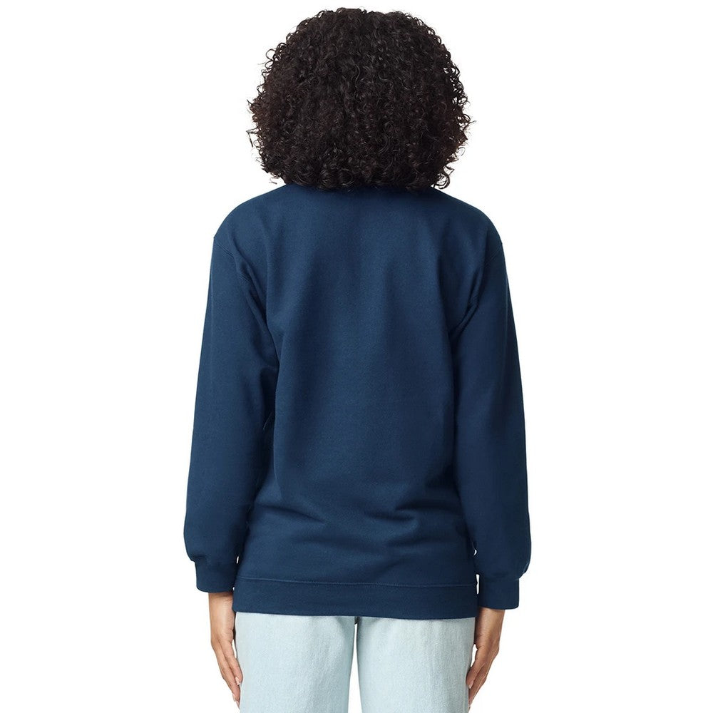 Navy Blue - Back - Gildan Unisex Adult Softstyle Midweight Quarter Zip Sweatshirt