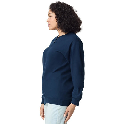 Navy Blue - Side - Gildan Unisex Adult Softstyle Midweight Quarter Zip Sweatshirt