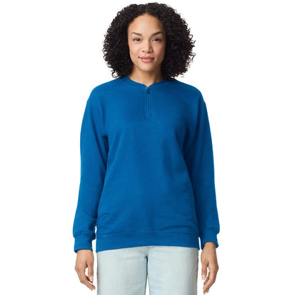 Royal Blue - Lifestyle - Gildan Unisex Adult Softstyle Midweight Quarter Zip Sweatshirt