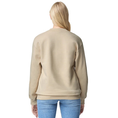 Sand - Back - Gildan Unisex Adult Softstyle Midweight Quarter Zip Sweatshirt